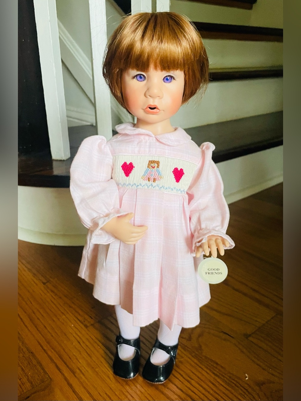 Good-Kruger Collectible Doll Good Friends Embroidered Smocked Dress